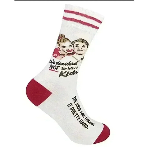 Funatic Funny Socks We Decided Not To Have Kids - Picture 1 of 2